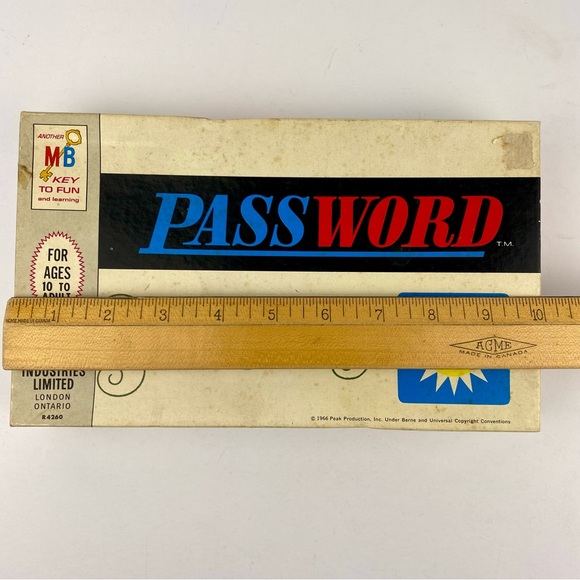 Vintage 1966 PASSWORD Game Volume Six Milton Bradley, Sealed, Complete - Picture 8 of 10